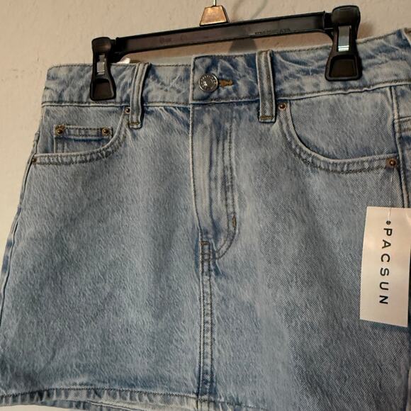 NWT pacsun denim miniskirt size 24 - Picture 2 of 5